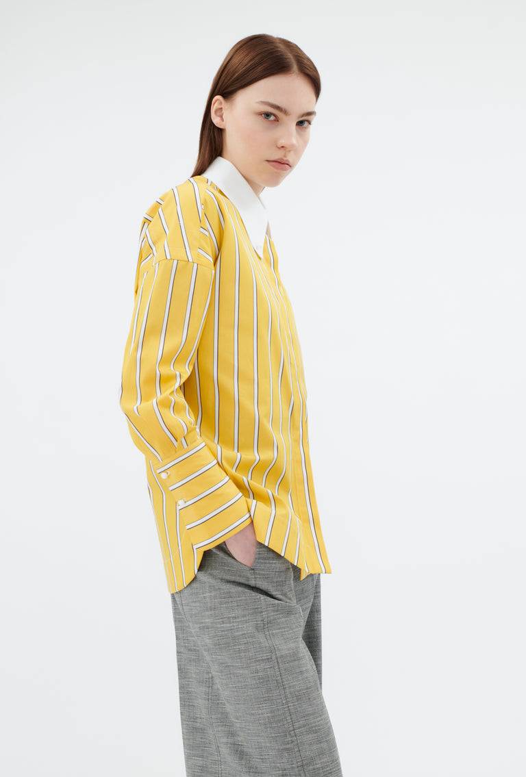 Odeeh Men's Stripe Bluse, Dandelion Bis zu 60% Rabatt
