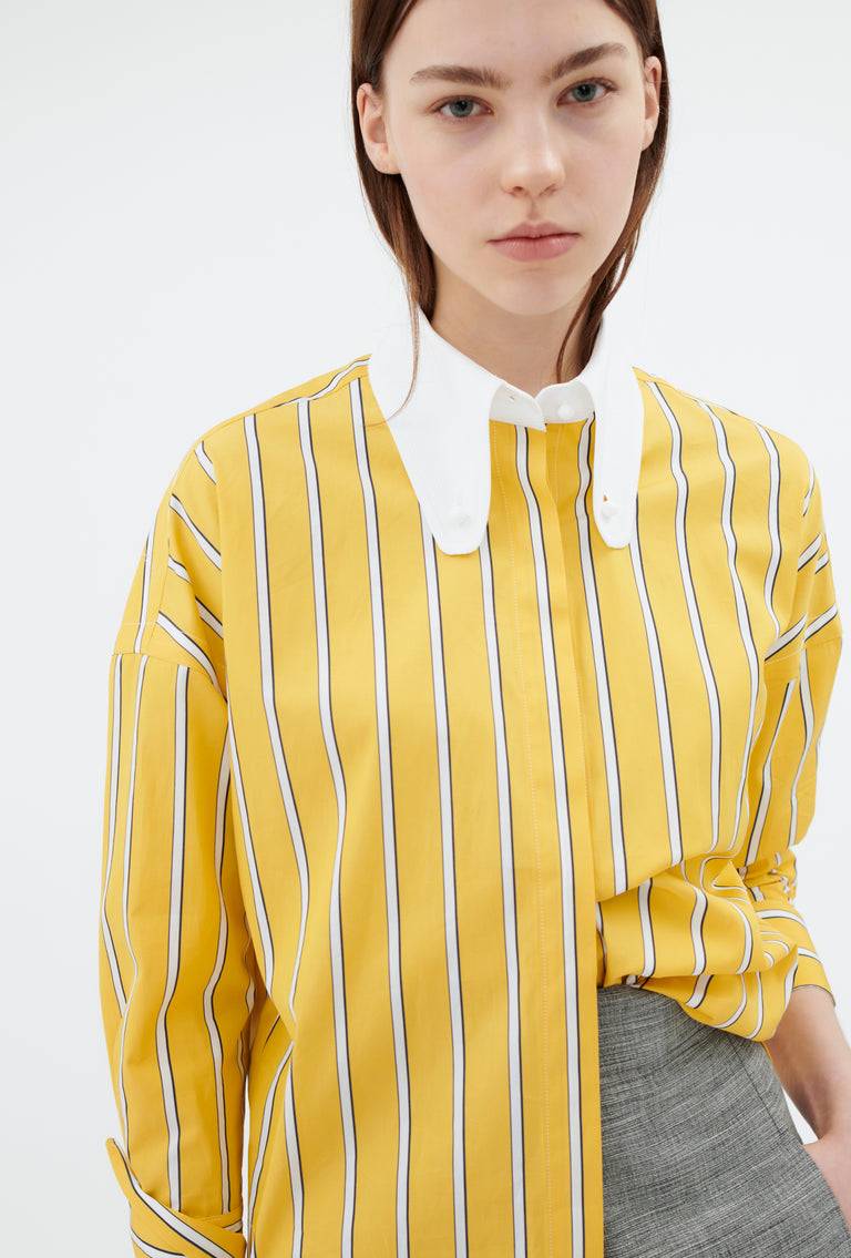 Odeeh Men's Stripe Bluse, Dandelion Bis zu 60% Rabatt