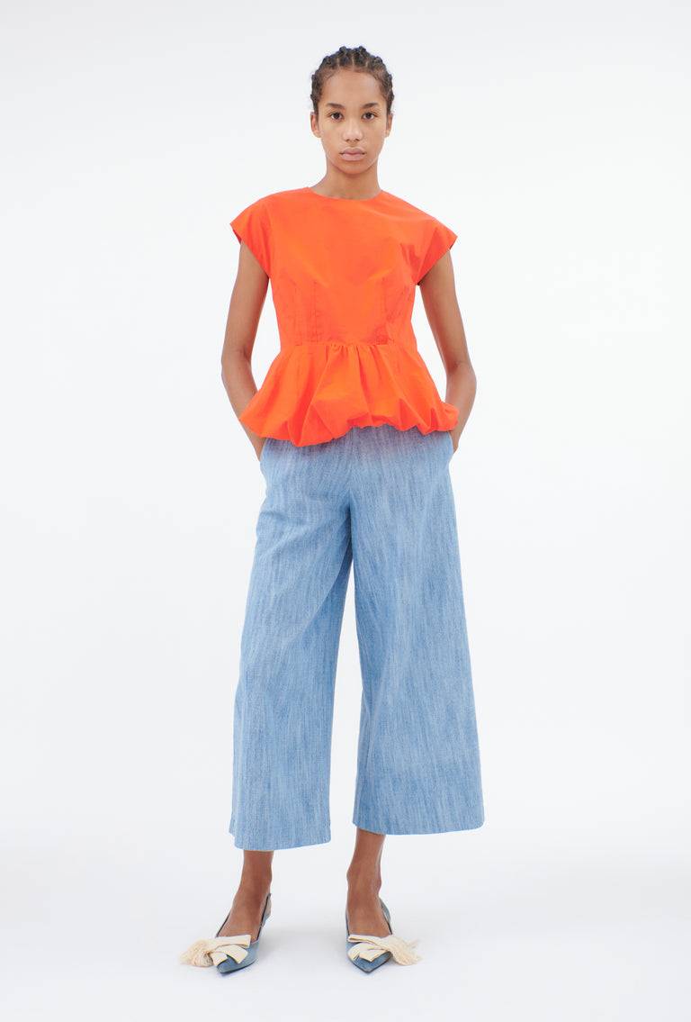 Odeeh Cotton Popeline Bluse, Glowing Orange Bis zu 55% Rabatt