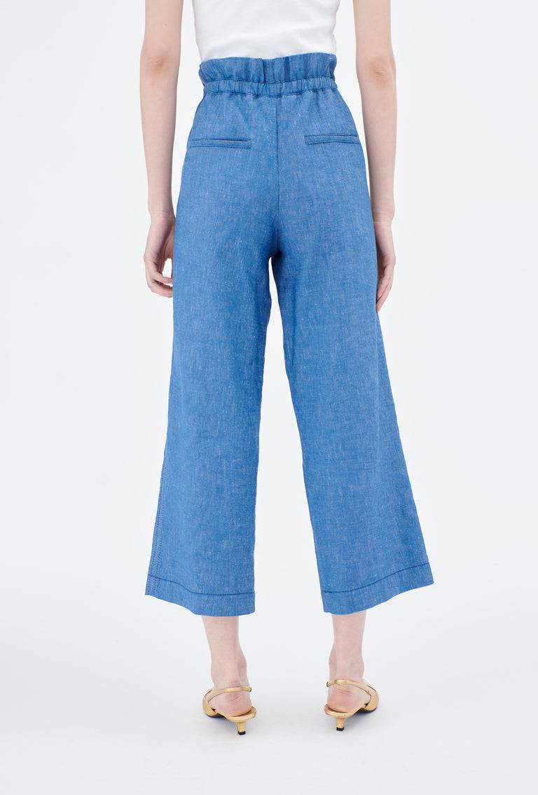 Odeeh Cotton Linen Denim Hose, Ocean Super Rabatt