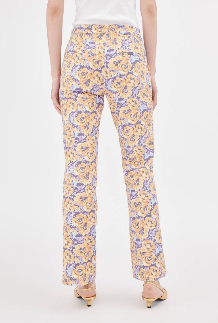 Odeeh Anemones Cotton Gabardine Hose, Lilac Speichern exportieren