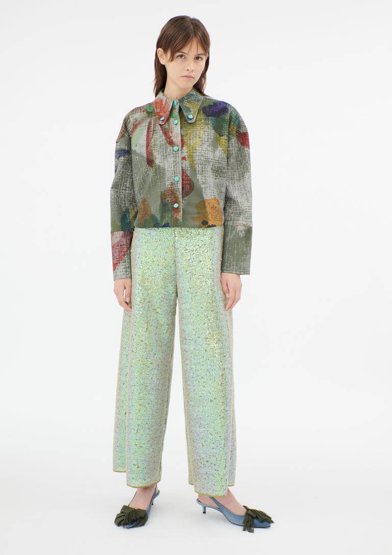 Odeeh Hazy Sequins Hose, Mermaid green zollfrei