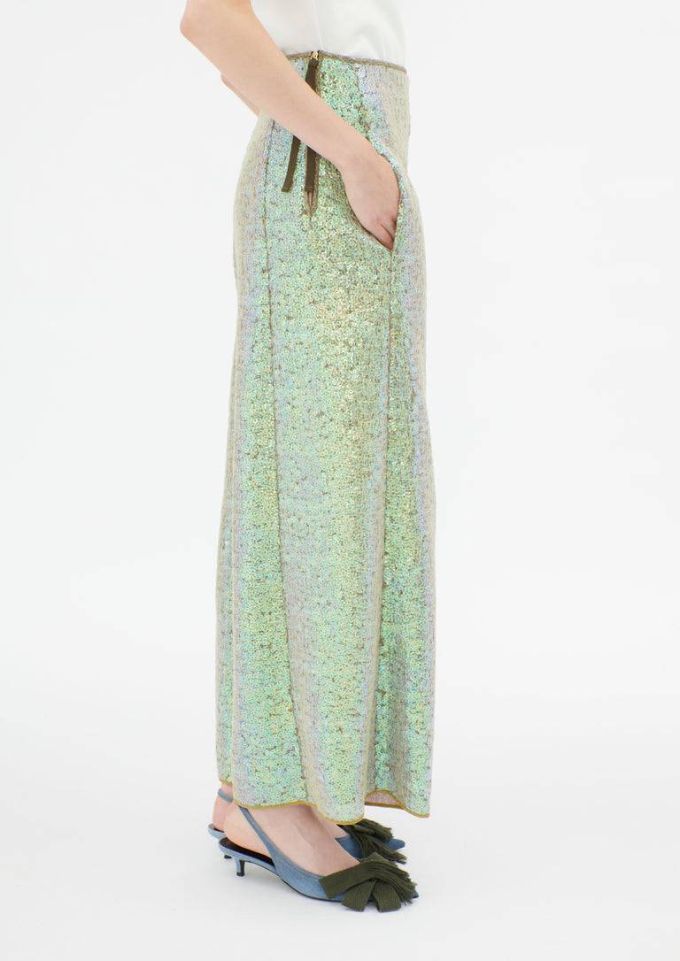 Odeeh Hazy Sequins Hose, Mermaid green zollfrei