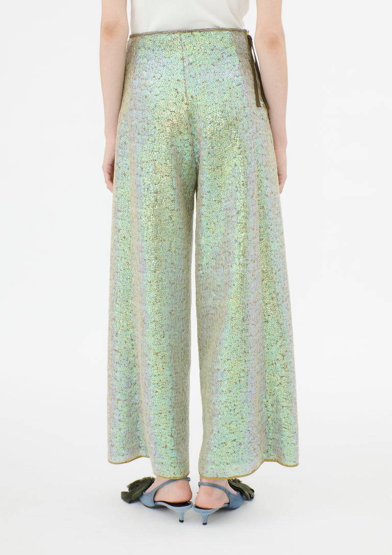 Odeeh Hazy Sequins Hose, Mermaid green zollfrei