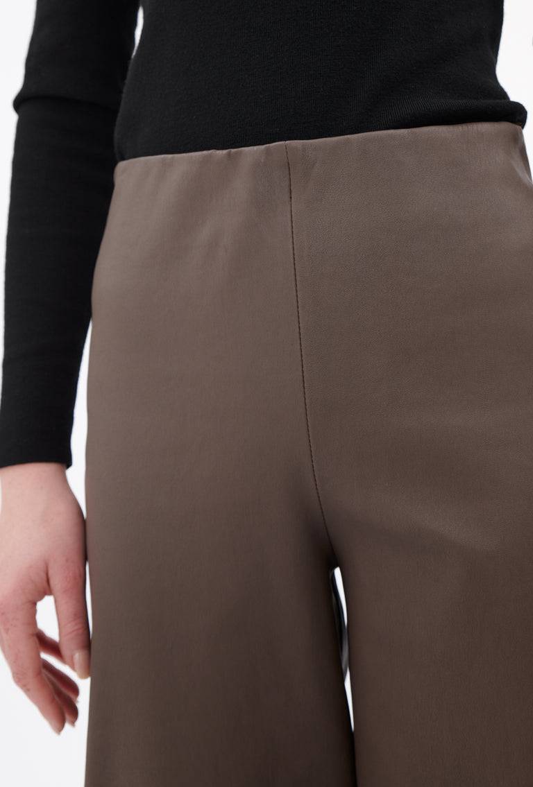 Odeeh Nappa Stretch Lederhose, Olive-brown 50% Rabatt für begrenzte Zeit