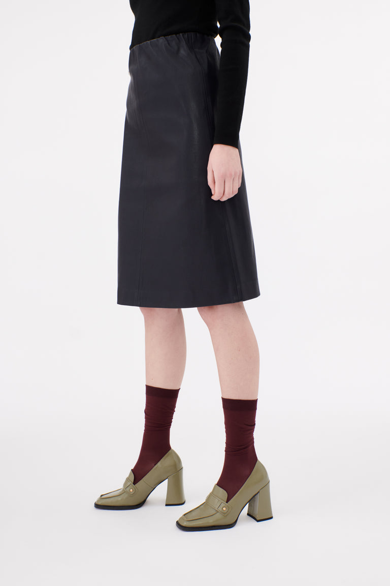 Odeeh Stretch Lamb Nappa Rock, Blackblue Verkauf