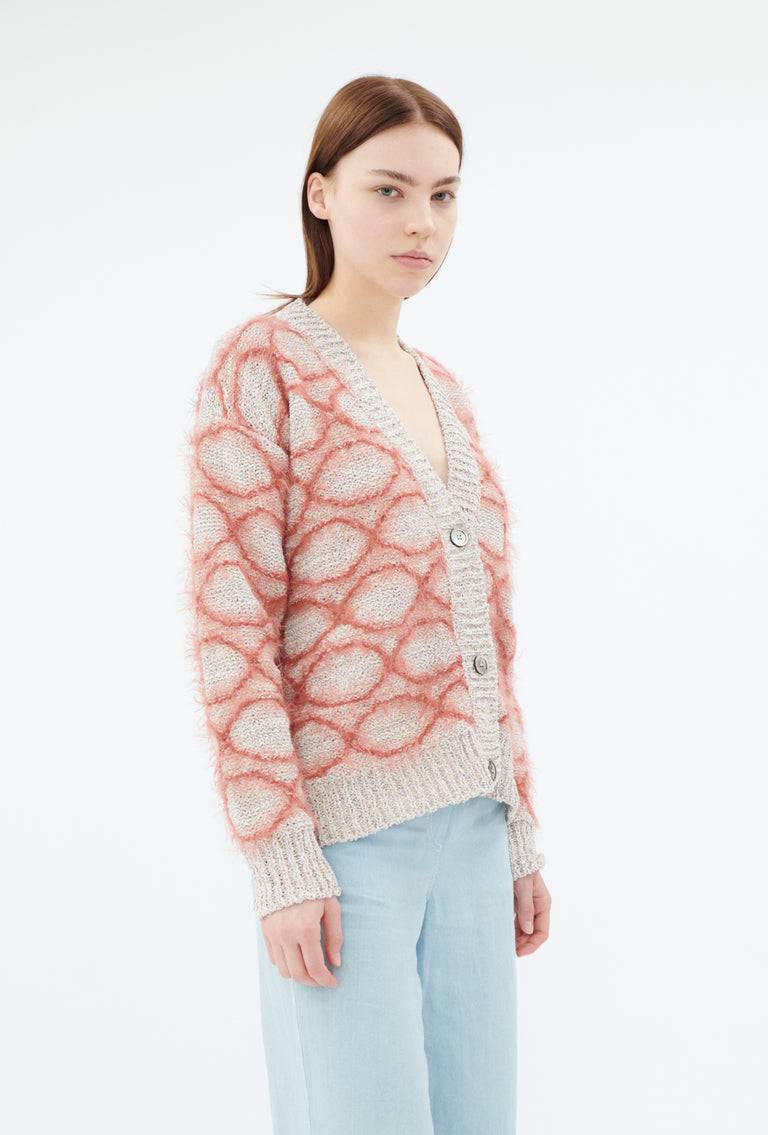 Odeeh Hairy Moulinè Cardigan, Basket Kostenloser Versand