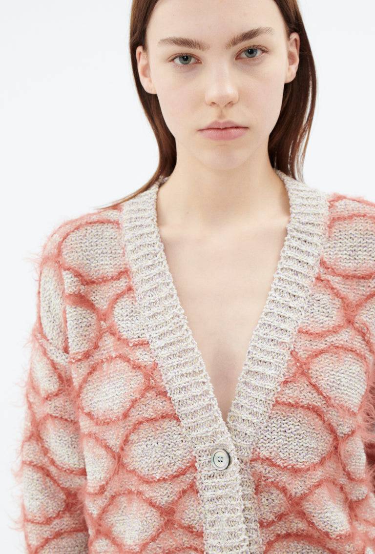 Odeeh Hairy Moulinè Cardigan, Basket Kostenloser Versand