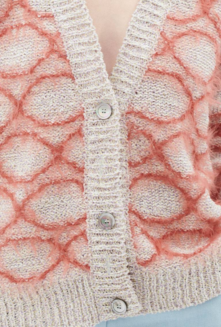Odeeh Hairy Moulinè Cardigan, Basket Kostenloser Versand