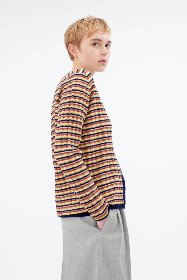 Odeeh Multicolor Stripe Cardigan, Ink Fabrik Onlineshop