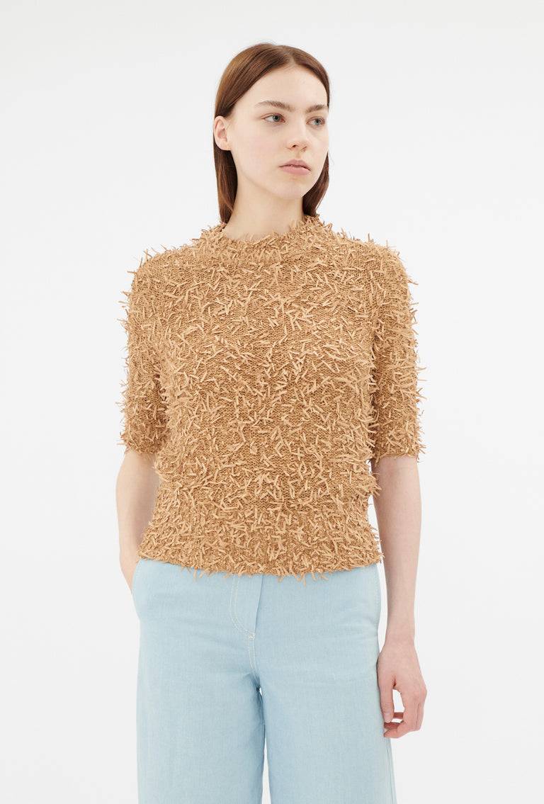Odeeh Snippets Pullover, Brown Sugar Sonderangebot