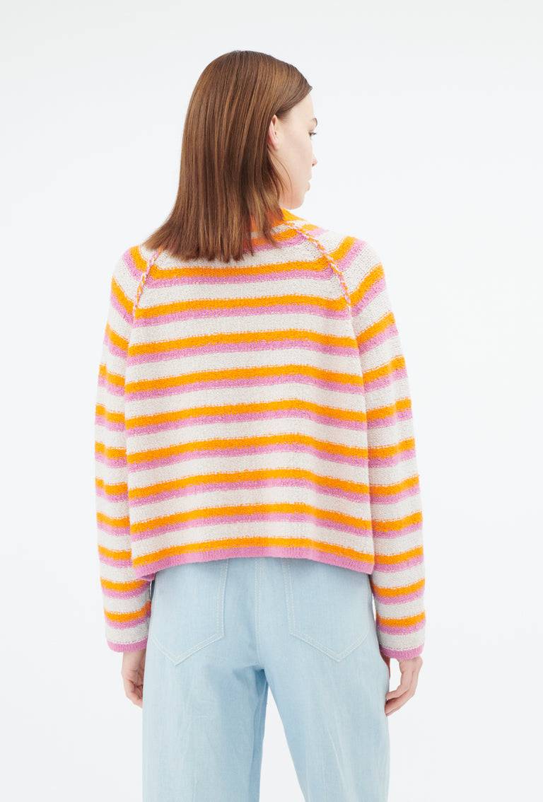 Odeeh Lido Stripe Pullover, Powder Versandkostenfrei
