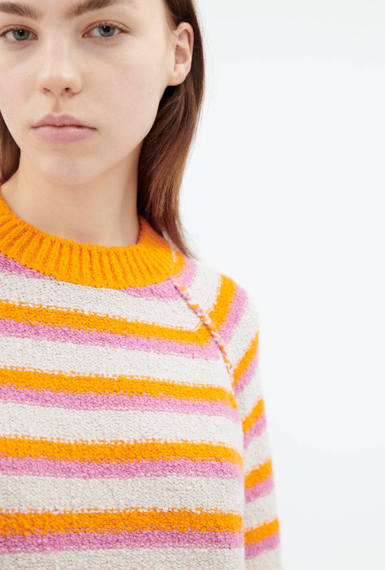 Odeeh Lido Stripe Pullover, Powder Versandkostenfrei