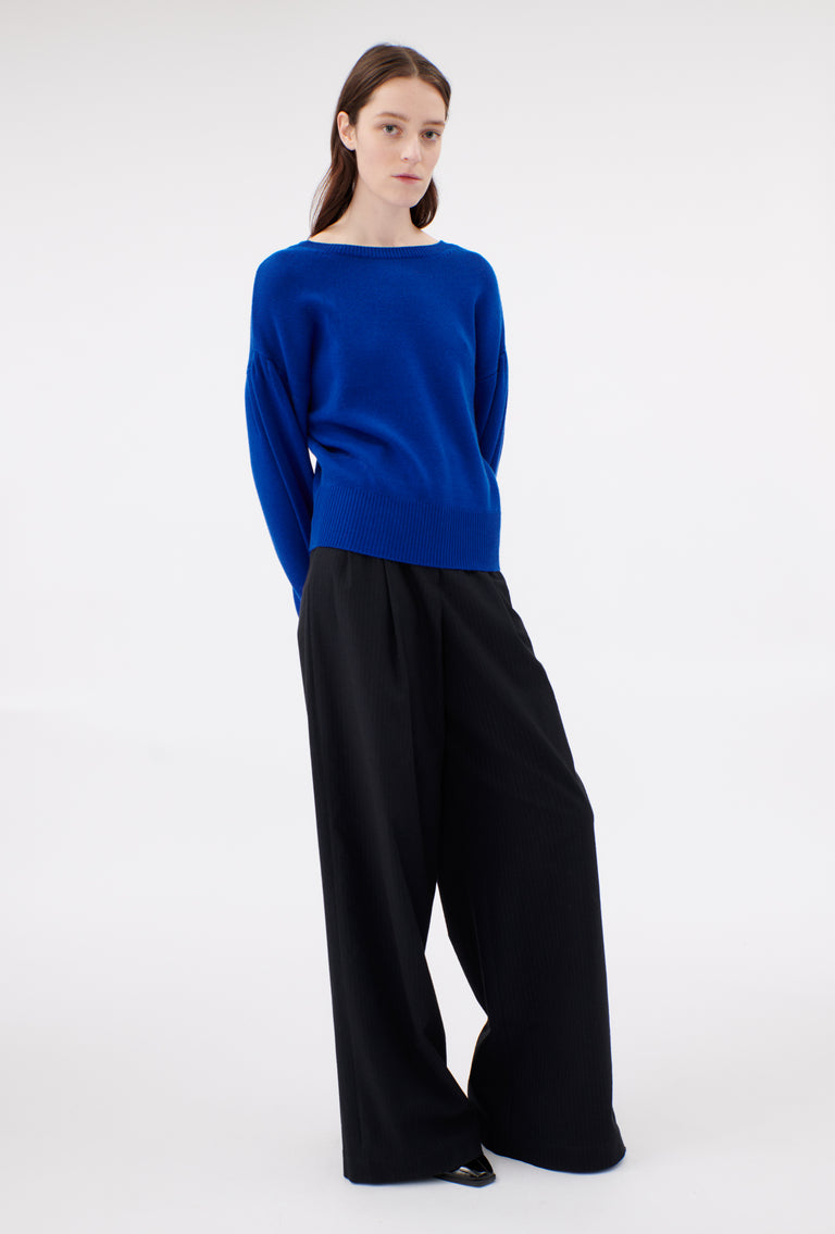 Odeeh Cash-Wool Mix Pullover, Sapphire Flash Sale