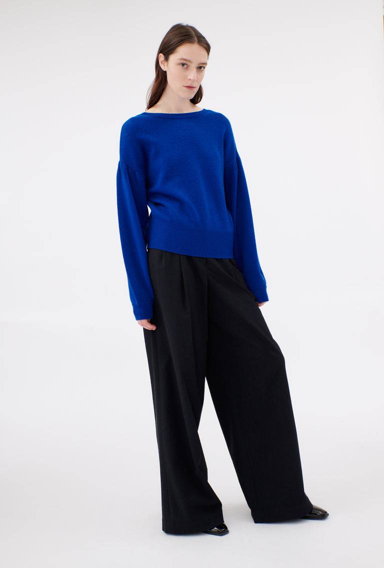 Odeeh Cash-Wool Mix Pullover, Sapphire Flash Sale