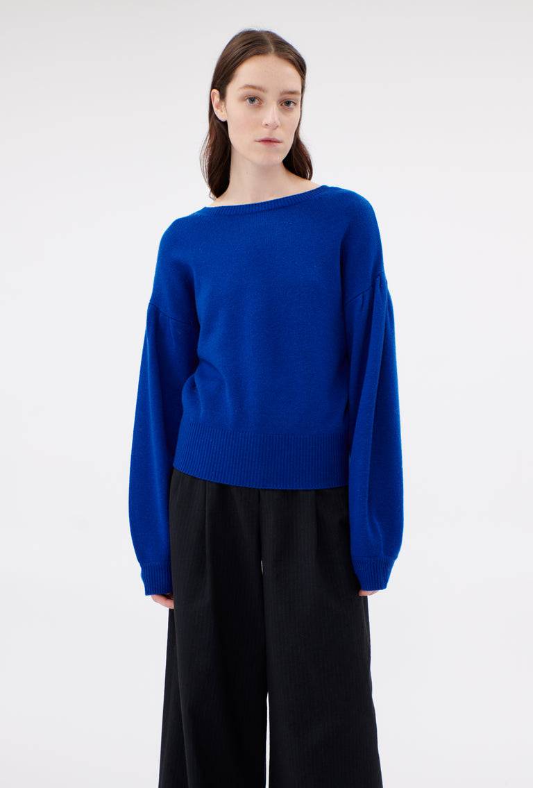 Odeeh Cash-Wool Mix Pullover, Sapphire Flash Sale