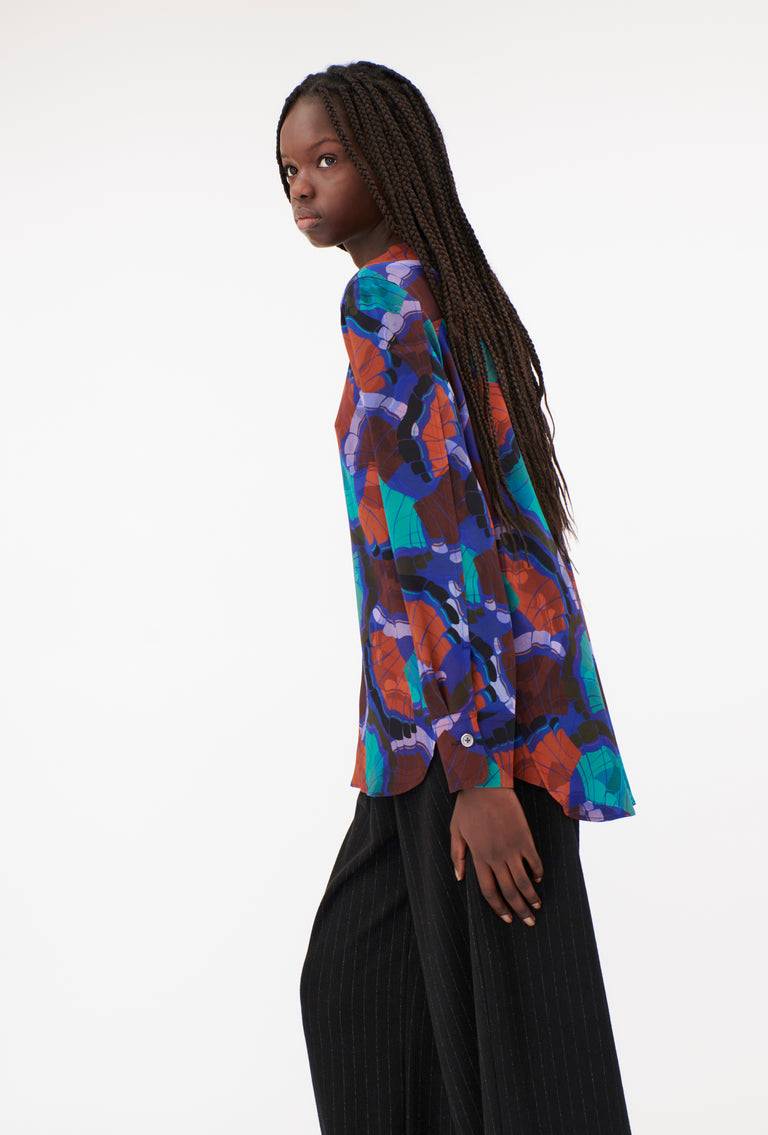 Odeeh Fans Bluse, Peacock Online Shopping
