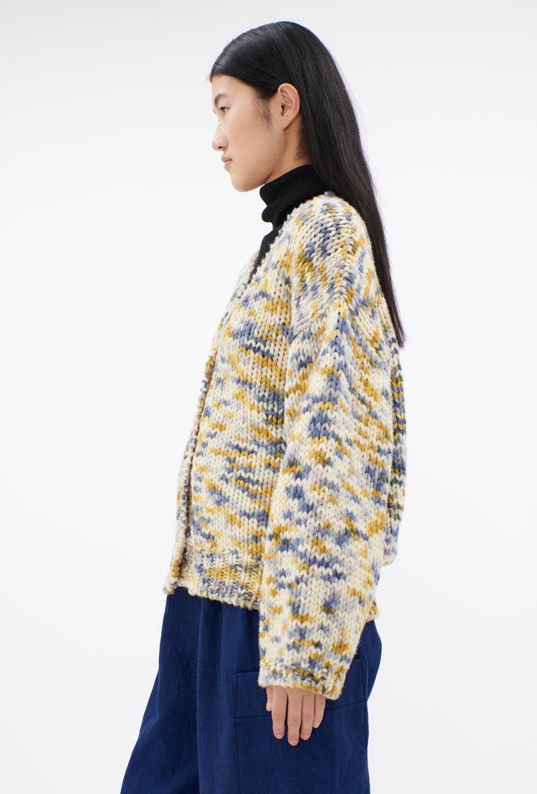 Odeeh Multicolour Printed Wool Cardigan, Honey Exklusivangebot