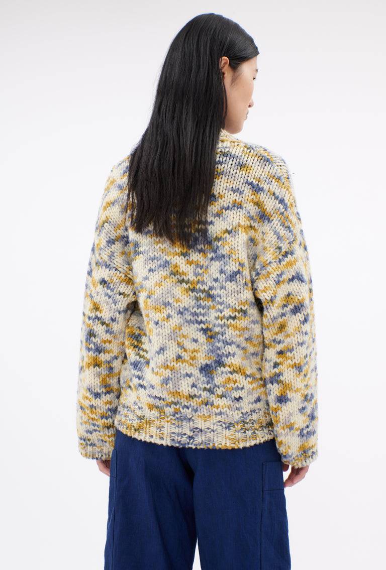 Odeeh Multicolour Printed Wool Cardigan, Honey Exklusivangebot