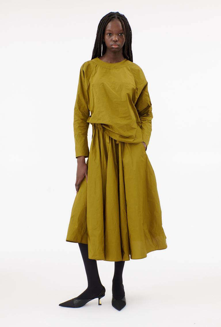 Odeeh Ultra Light Taffeta Shirt, Goldolive Preisnachlass