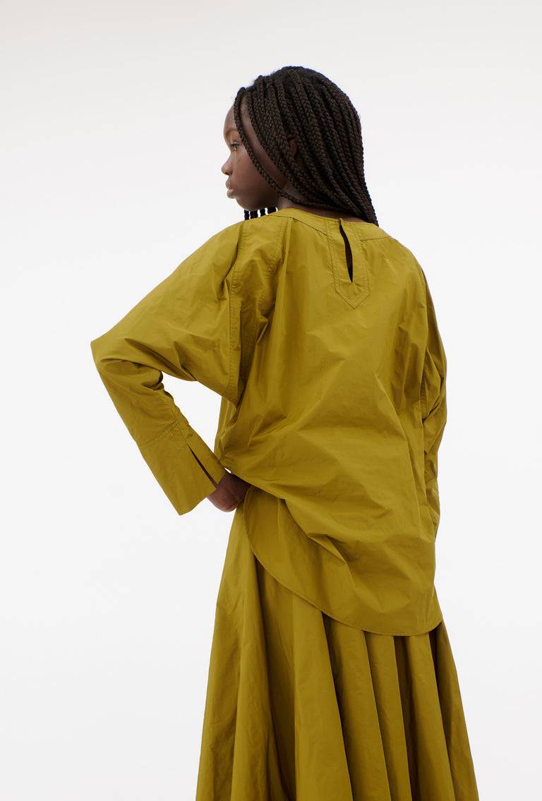 Odeeh Ultra Light Taffeta Shirt, Goldolive Preisnachlass