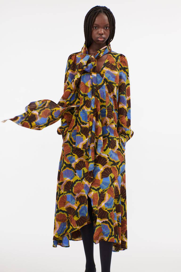 Odeeh Fans Kleid, Goldocker Saisonschlussverkauf