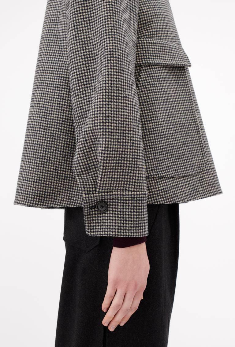Odeeh Double Check "Made in Germany" Jacke, Black White Vatertagsangebot
