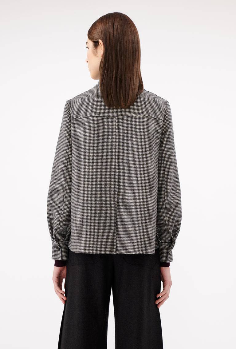 Odeeh Double Check "Made in Germany" Jacke, Black White Vatertagsangebot
