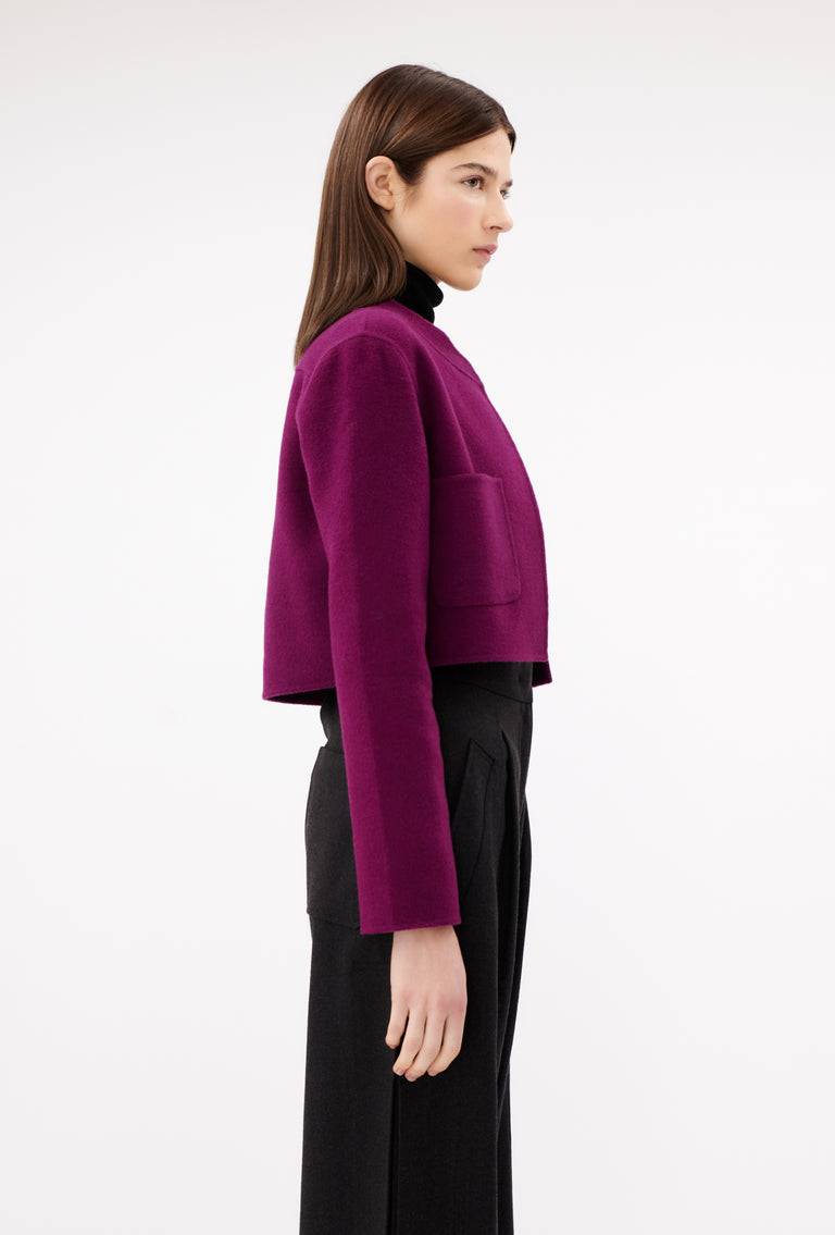 Odeeh Double Face Cashmere-Wool Jacke, Cyclamen Neueste Mode