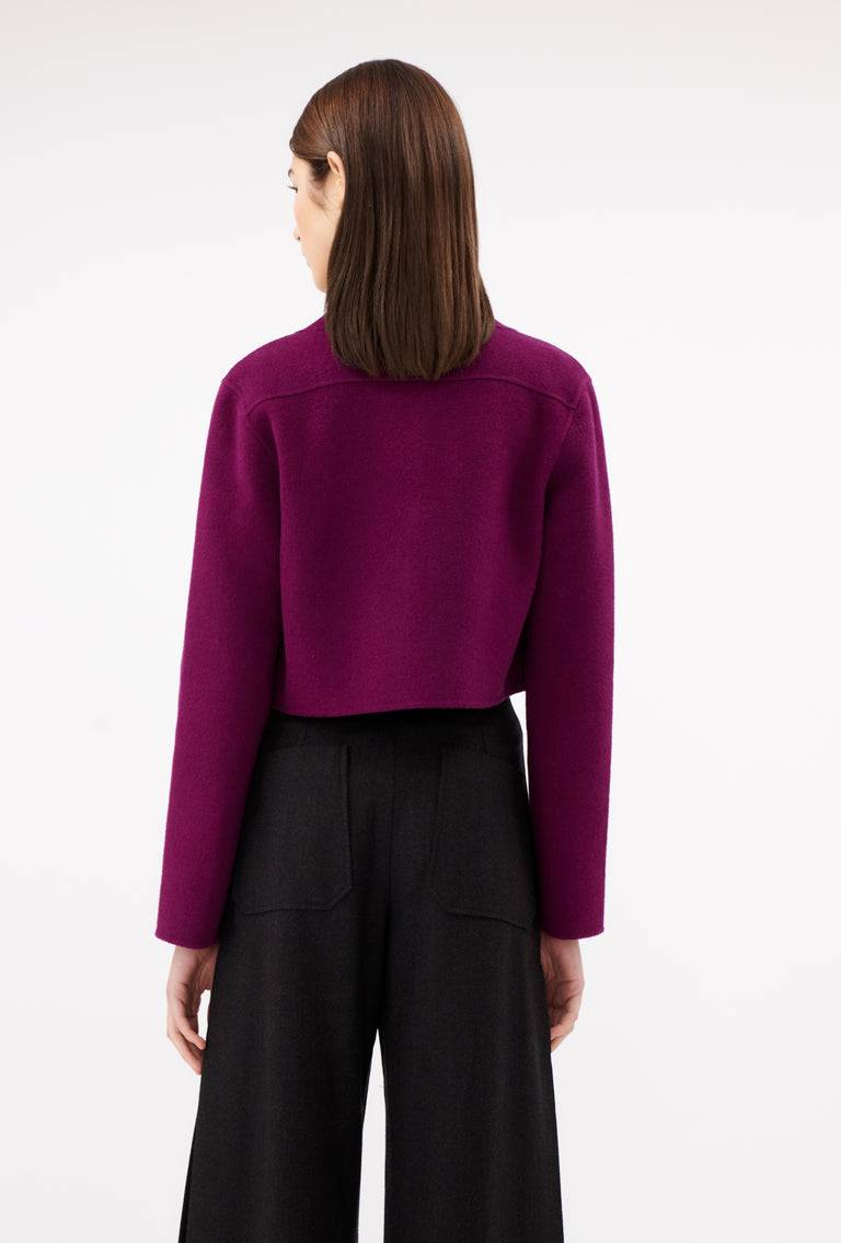 Odeeh Double Face Cashmere-Wool Jacke, Cyclamen Neueste Mode