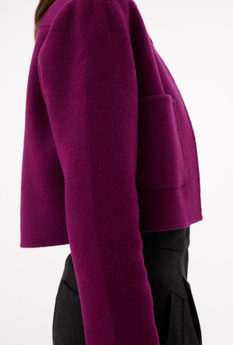 Odeeh Double Face Cashmere-Wool Jacke, Cyclamen Neueste Mode