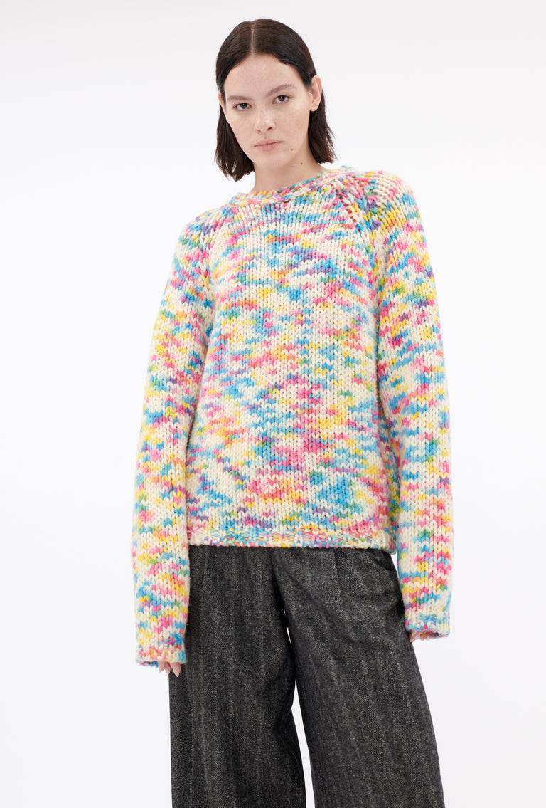 Odeeh Multicolor Printed Wool Pullover, Candy Online Outlet
