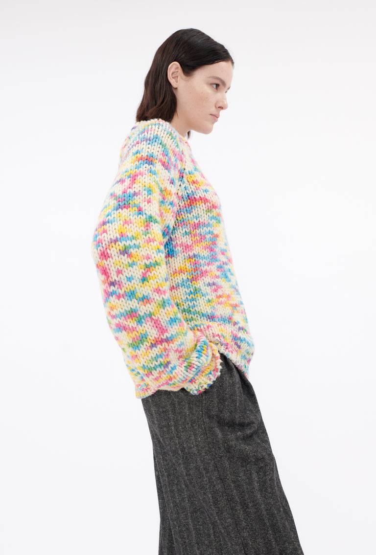 Odeeh Multicolor Printed Wool Pullover, Candy Online Outlet