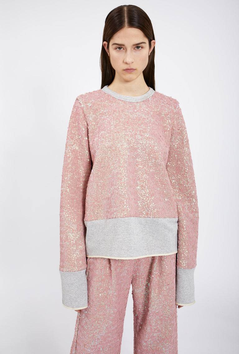 Odeeh Terry Sequins Shirt, Rosé VIP-Rabatte