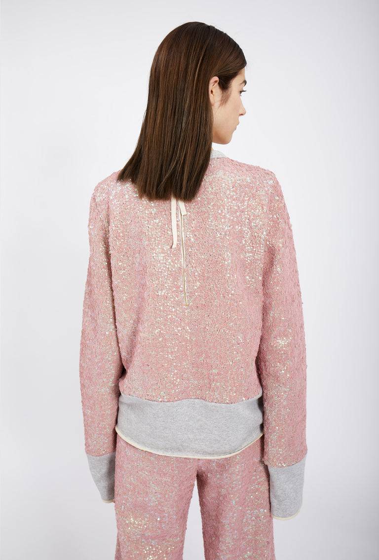 Odeeh Terry Sequins Shirt, Rosé VIP-Rabatte