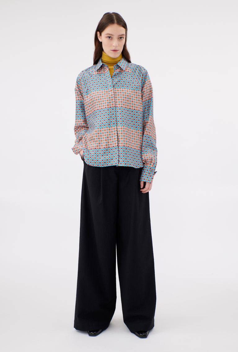 Odeeh Mini Tiles Bluse, Cerulean JETZT KAUFEN