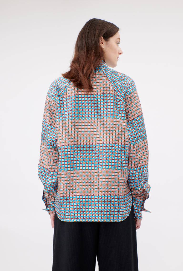 Odeeh Mini Tiles Bluse, Cerulean JETZT KAUFEN