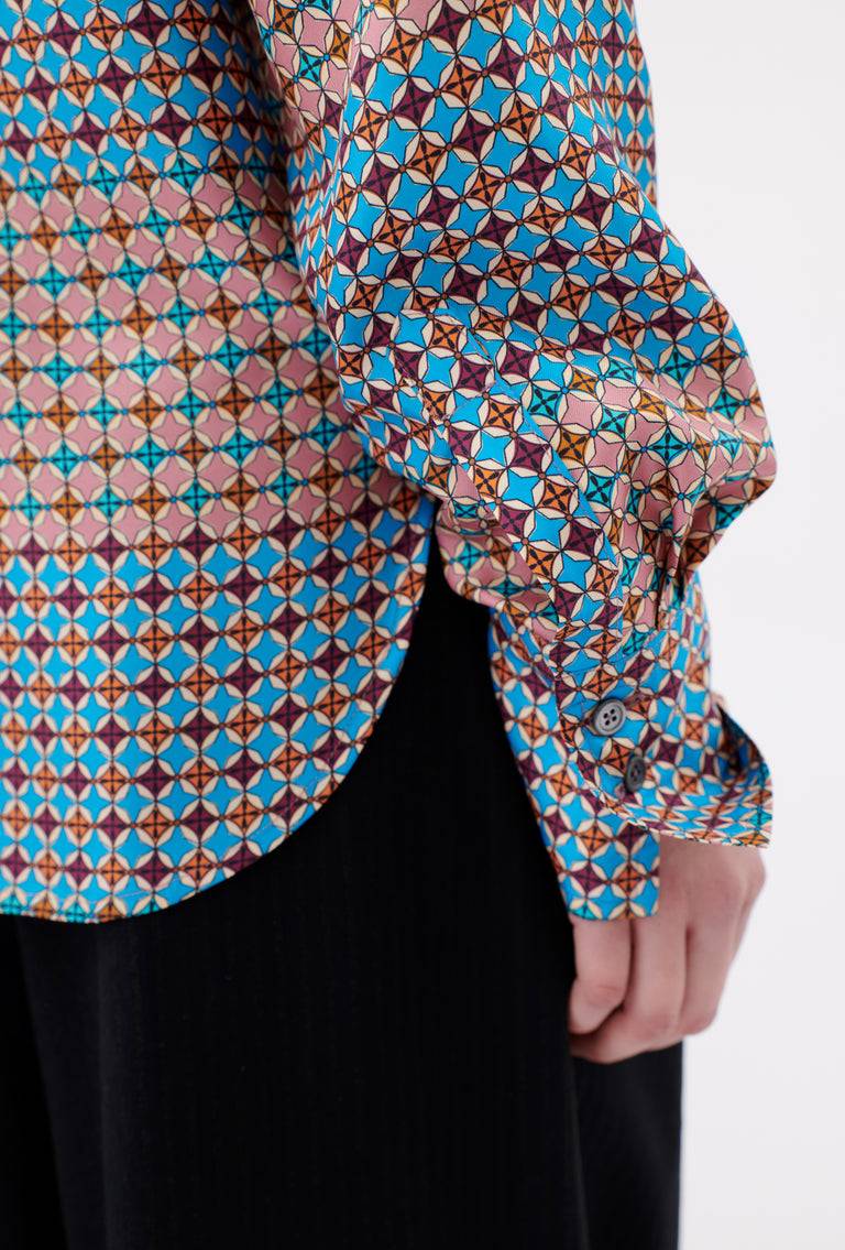 Odeeh Mini Tiles Bluse, Cerulean JETZT KAUFEN