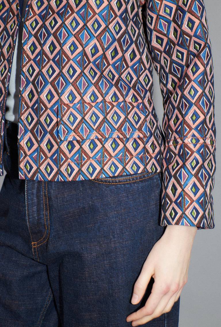 Odeeh Ethno Rhombs Jacke, Sapphire 50% Rabatt mit kostenlosem Versand