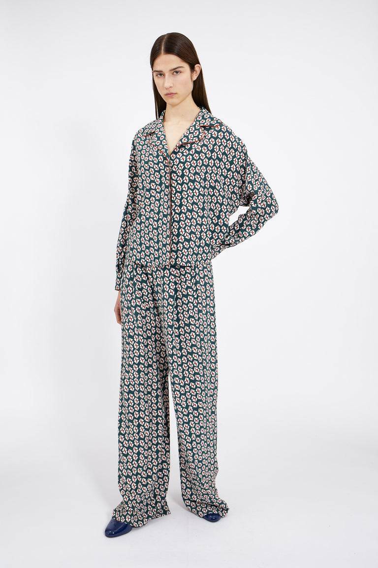 Odeeh Prisms Bluse, Juniper Begrenzt auf 3 Tage