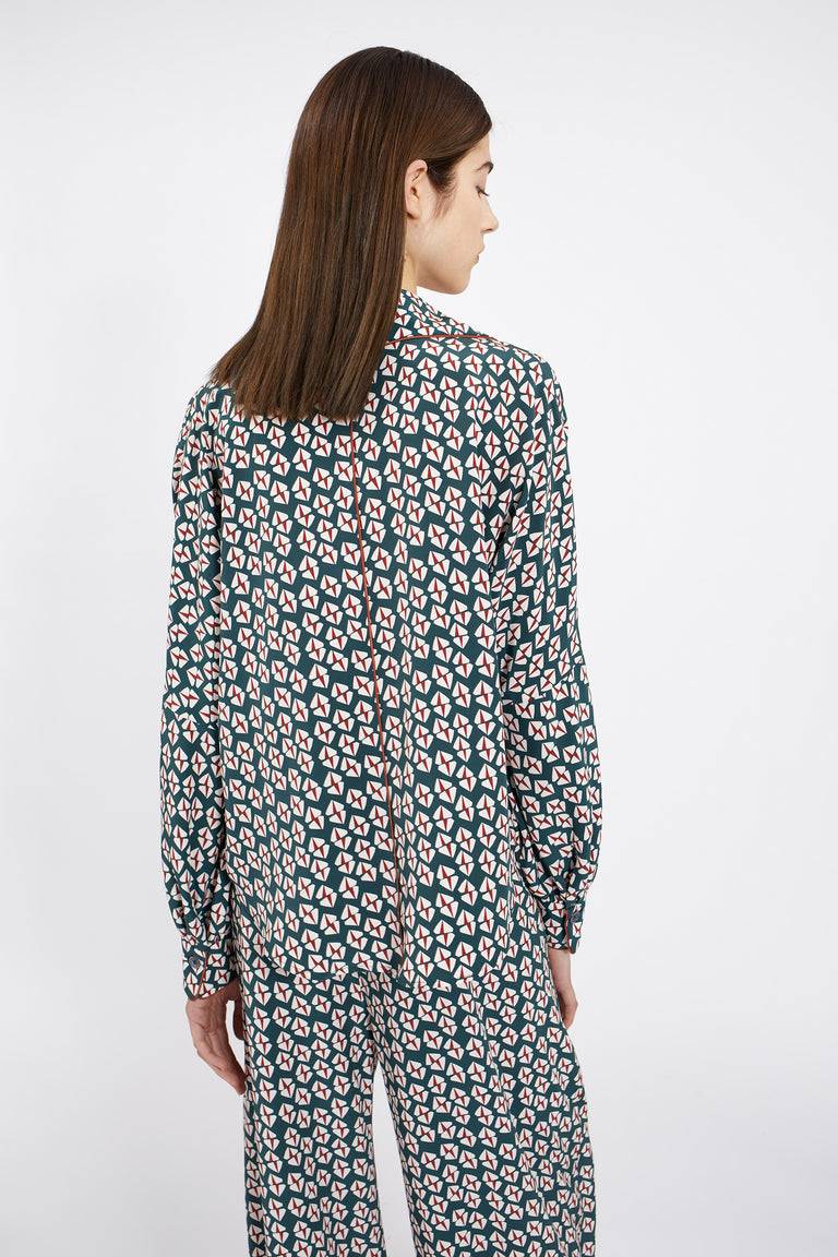 Odeeh Prisms Bluse, Juniper Begrenzt auf 3 Tage