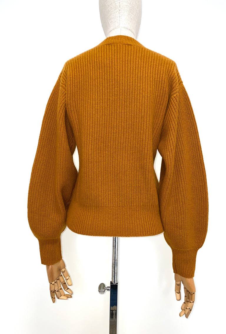 Odeeh Cash-Wool-Mix Pullover, Saffran Im Verkauf