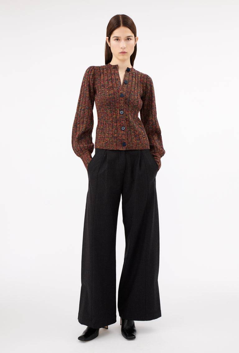 Odeeh Superfine Merino Cardigan, Multicolor Outlet