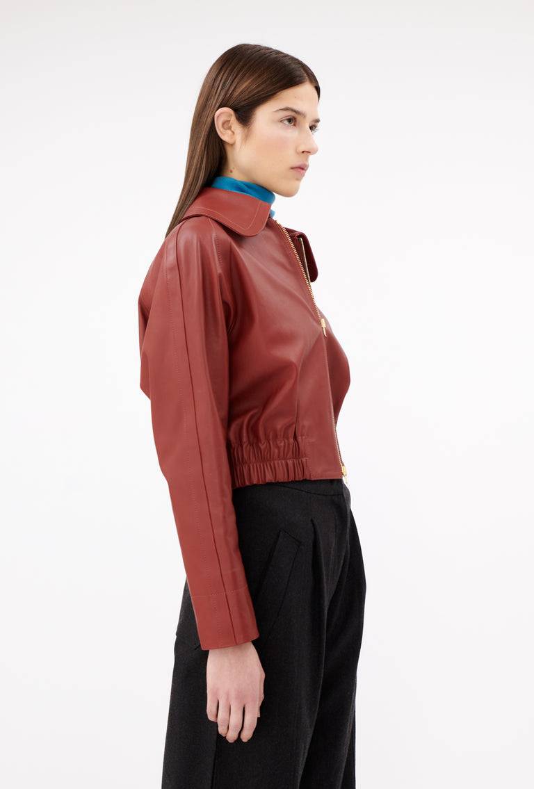 Odeeh Lamb Nappa Jacke , Tizian Red Angebote