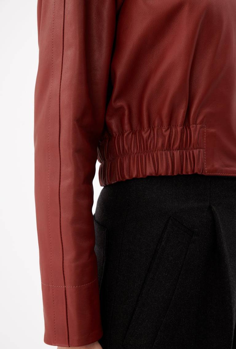 Odeeh Lamb Nappa Jacke , Tizian Red Angebote