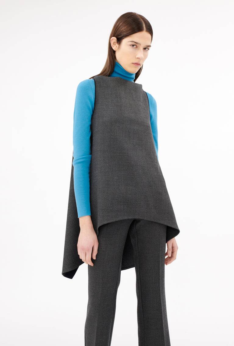 Odeeh Savile Row Wool Pique Top, Charcoal Hotsell
