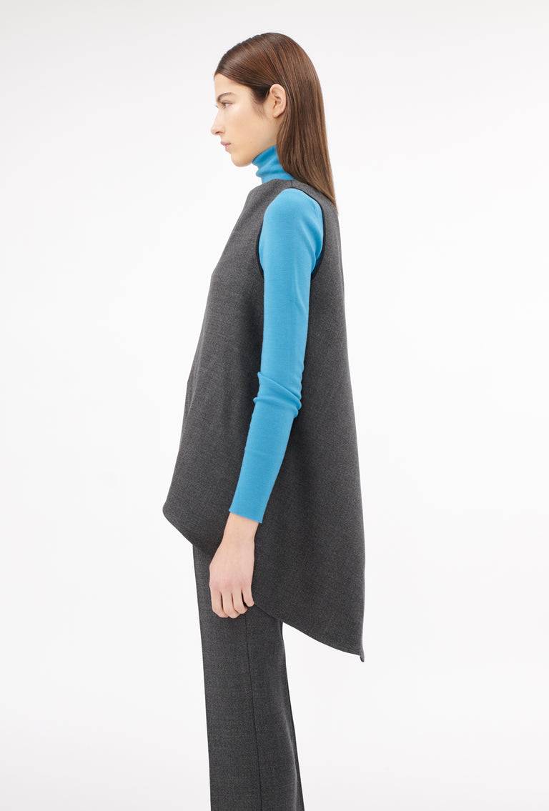Odeeh Savile Row Wool Pique Top, Charcoal Hotsell