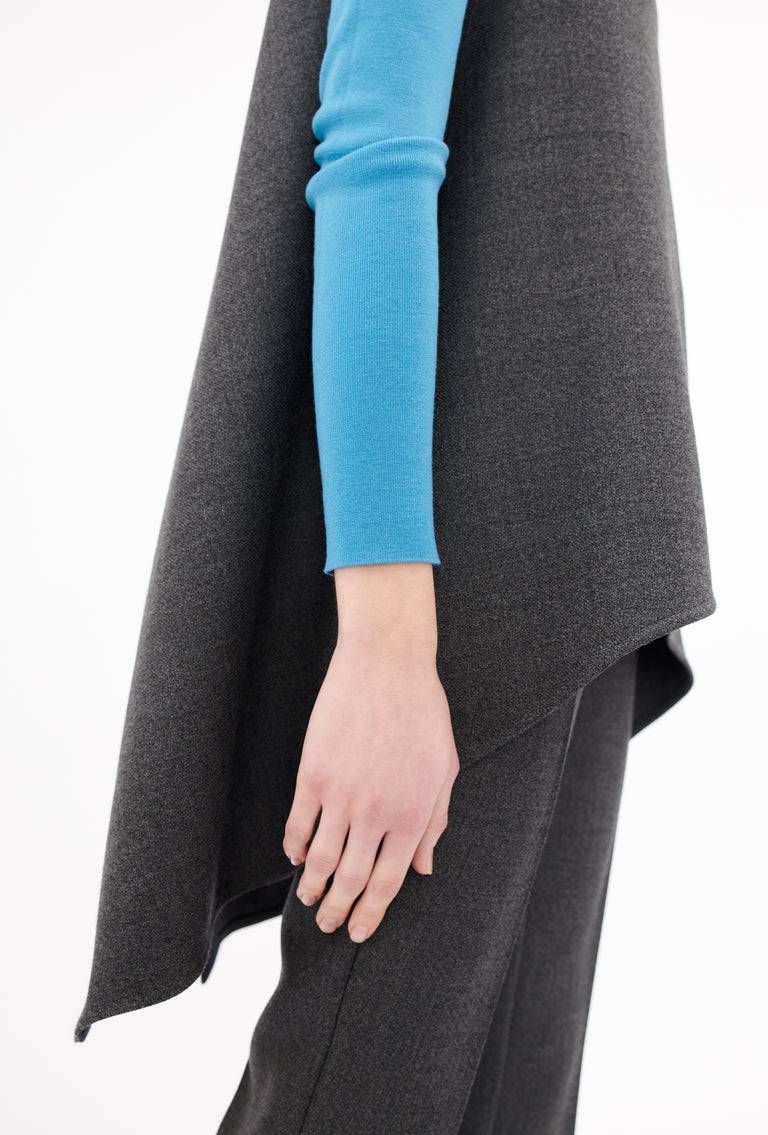 Odeeh Savile Row Wool Pique Top, Charcoal Hotsell