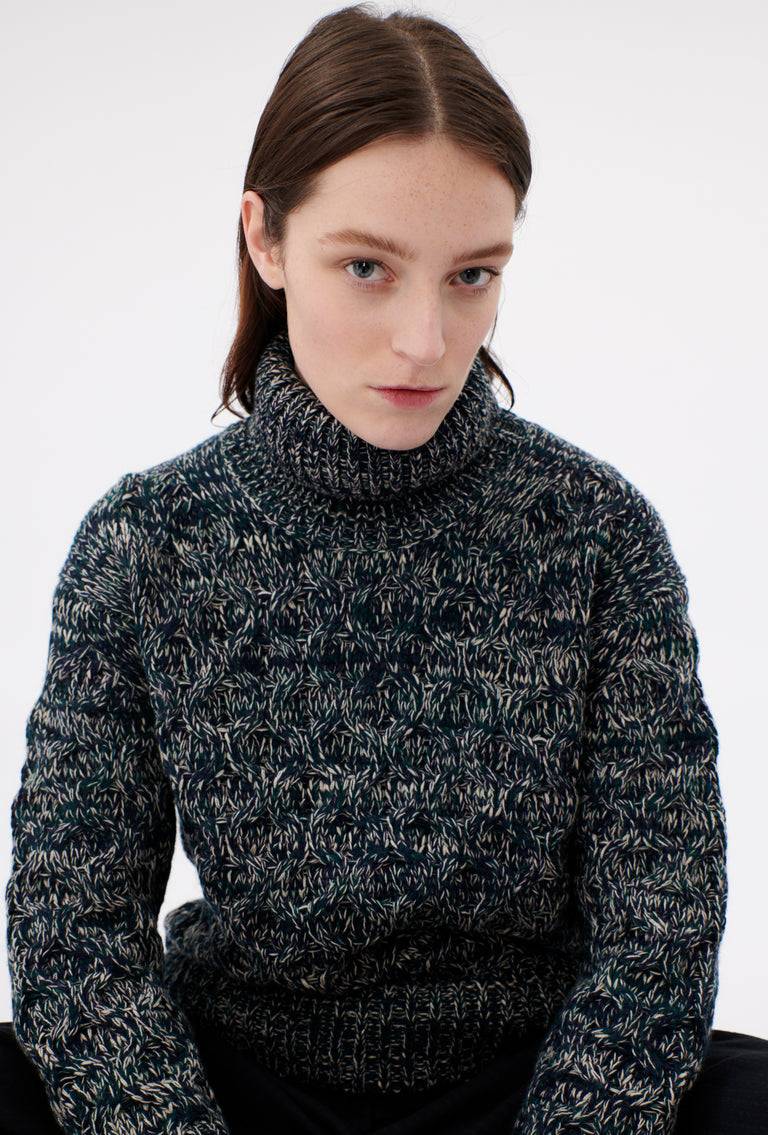 Odeeh Cash-Wool-Mouline Pullover, Juniper Schlussverkauf