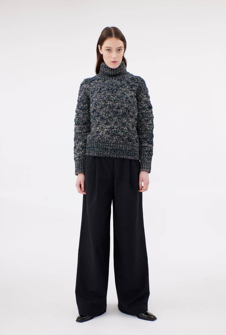 Odeeh Cash-Wool-Mouline Pullover, Juniper Schlussverkauf